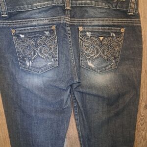Stylish Blue Embroidered Women's Jeans